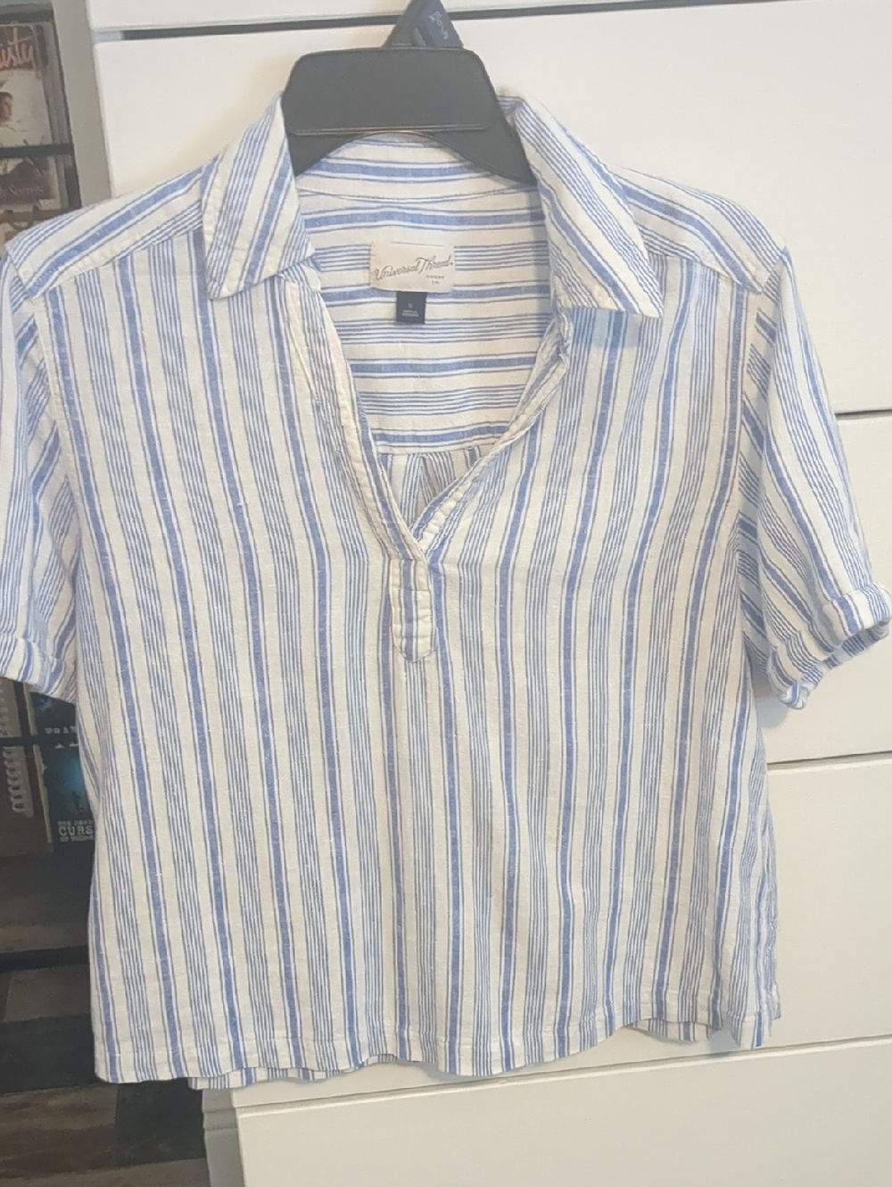 Blue Stripe Linen Shirt